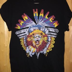 Black oversized Van Halen graphic t-shirt